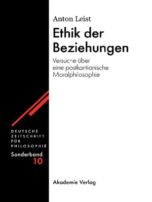 cover image of Ethik der Beziehungen